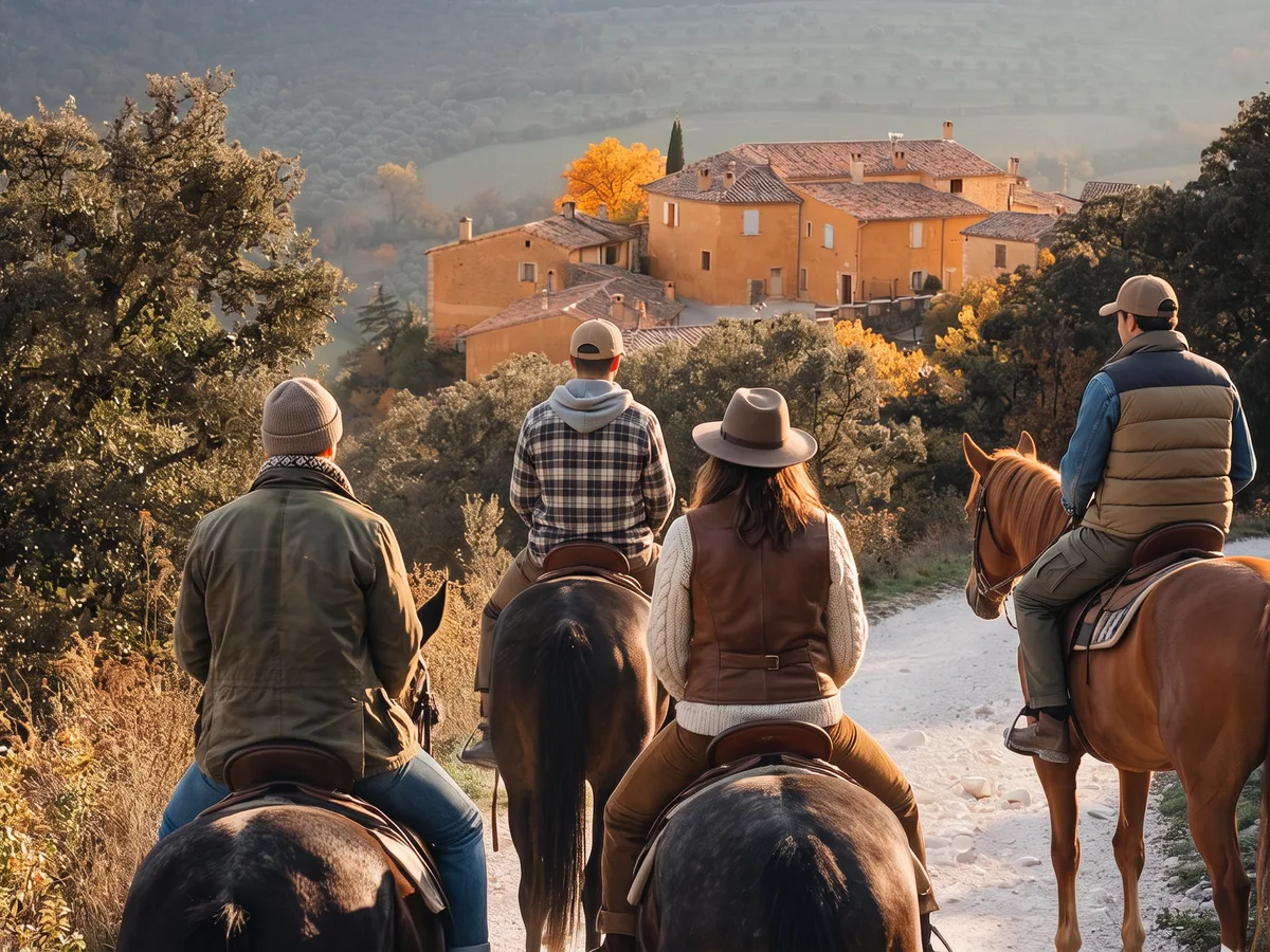 Balade à cheval dans la Drôme, autour de Hauterives