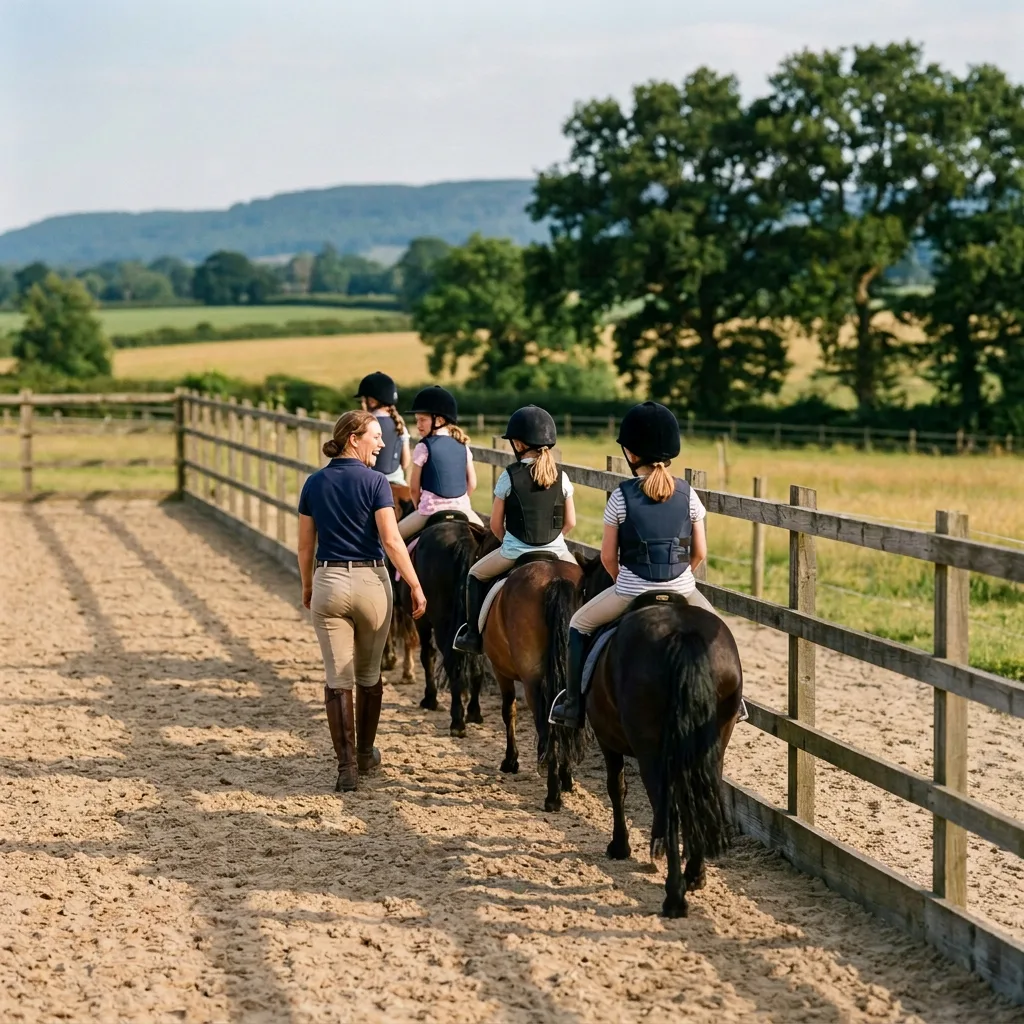 Cours de poney à Hauterives, Drôme